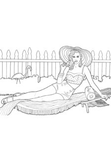 Katy Perry coloring page