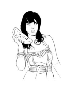 Katy Perry coloring page