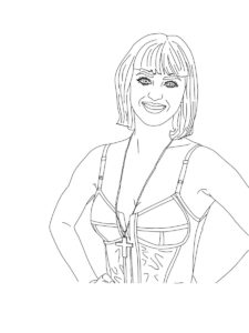 Katy Perry coloring page