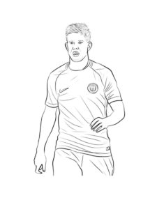 Kevin De Bruyne coloring page