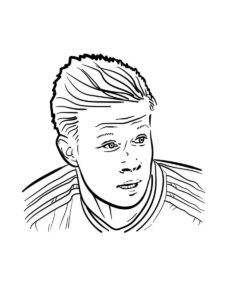 Kevin De Bruyne coloring page