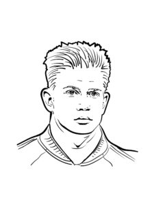 Kevin De Bruyne coloring page