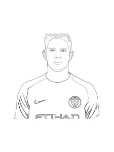 Kevin De Bruyne coloring page