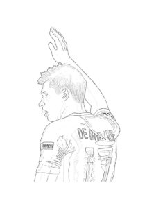 Kevin De Bruyne coloring page