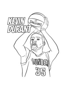 Kevin Durant coloring page