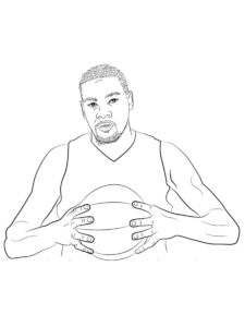 Kevin Durant coloring page