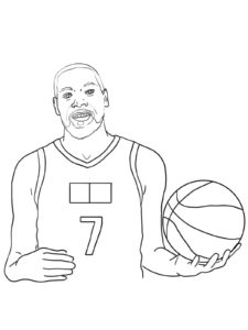 Kevin Durant coloring page