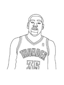 Kevin Durant coloring page