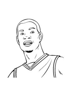 Kevin Durant coloring page