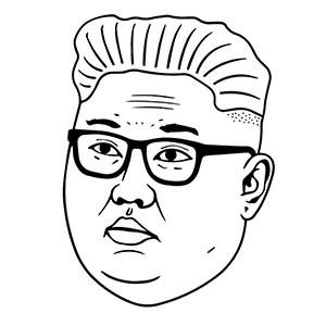 Kim Jong Un coloring pages