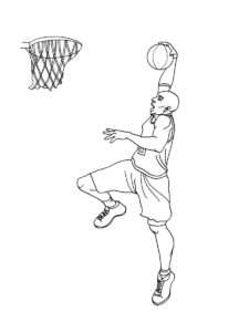 Kobe Bryant coloring page