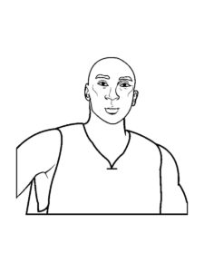 Kobe Bryant coloring page