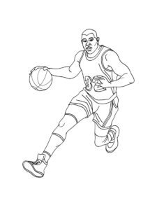 LeBron James coloring page