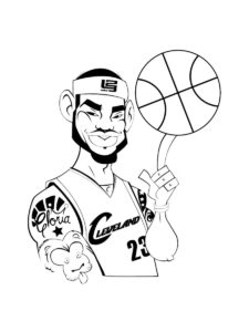 LeBron James coloring page