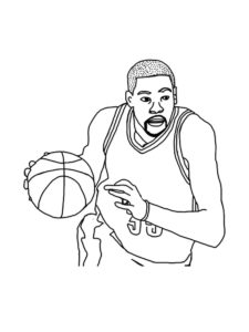 LeBron James coloring page