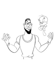 LeBron James coloring page