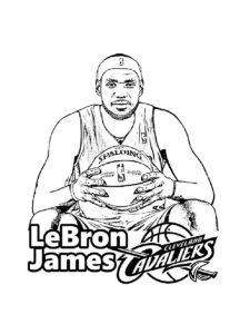 LeBron James coloring page