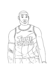 LeBron James coloring page