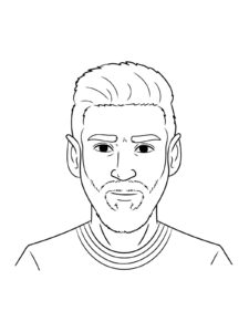 Lionel Messi coloring page