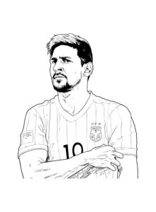 Lionel Messi coloring page