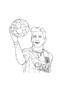 Lionel Messi coloring page