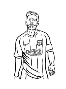 Lionel Messi coloring page