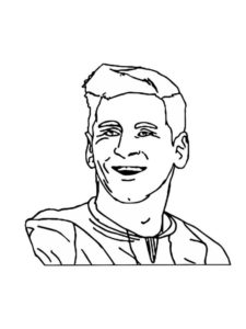 Lionel Messi coloring page