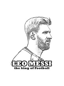 Lionel Messi coloring page