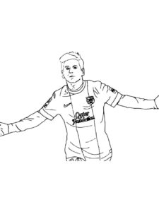 Lionel Messi coloring page