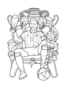 Lionel Messi coloring page