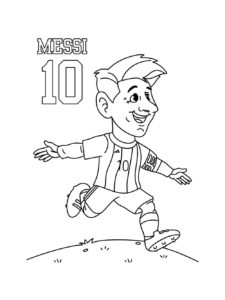 Lionel Messi coloring page