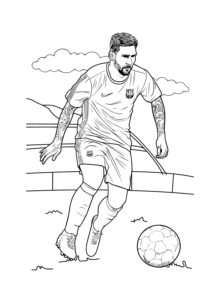 Lionel Messi coloring page