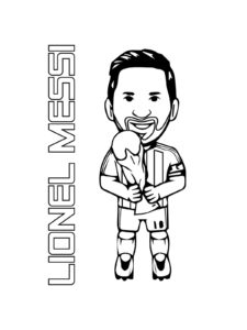 Lionel Messi coloring page