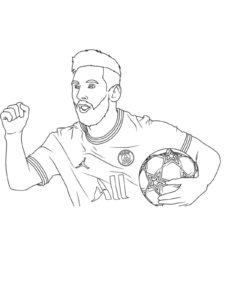 Lionel Messi coloring page