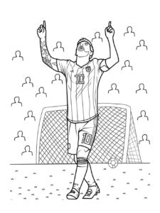 Lionel Messi coloring page