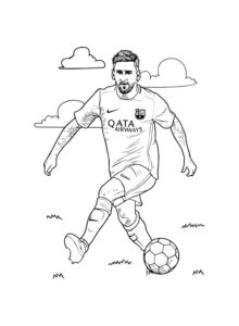 Lionel Messi coloring page