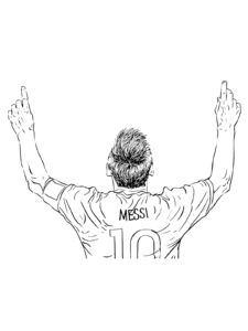 Lionel Messi coloring page