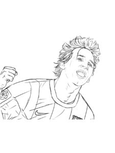 Lionel Messi coloring page