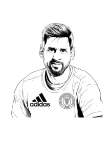 Lionel Messi coloring page