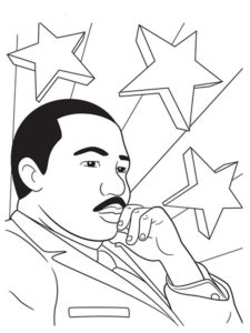 Martin Luther King, Jr. coloring page