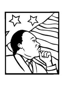 Martin Luther King, Jr. coloring page