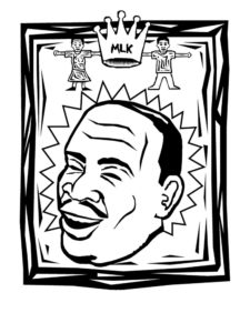 Martin Luther King, Jr. coloring page