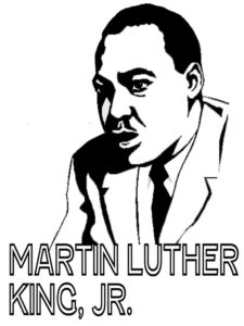 Martin Luther King, Jr. coloring page