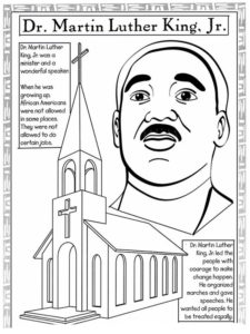 Martin Luther King, Jr. coloring page