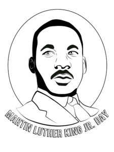 Martin Luther King, Jr. coloring page