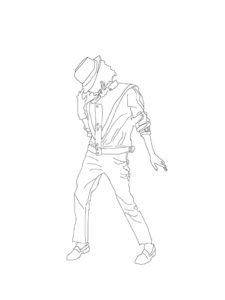 Michael Jackson coloring page