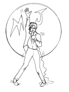 Michael Jackson coloring page