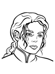 Michael Jackson coloring page