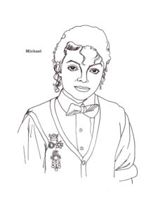 Michael Jackson coloring page