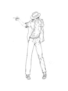 Michael Jackson coloring page